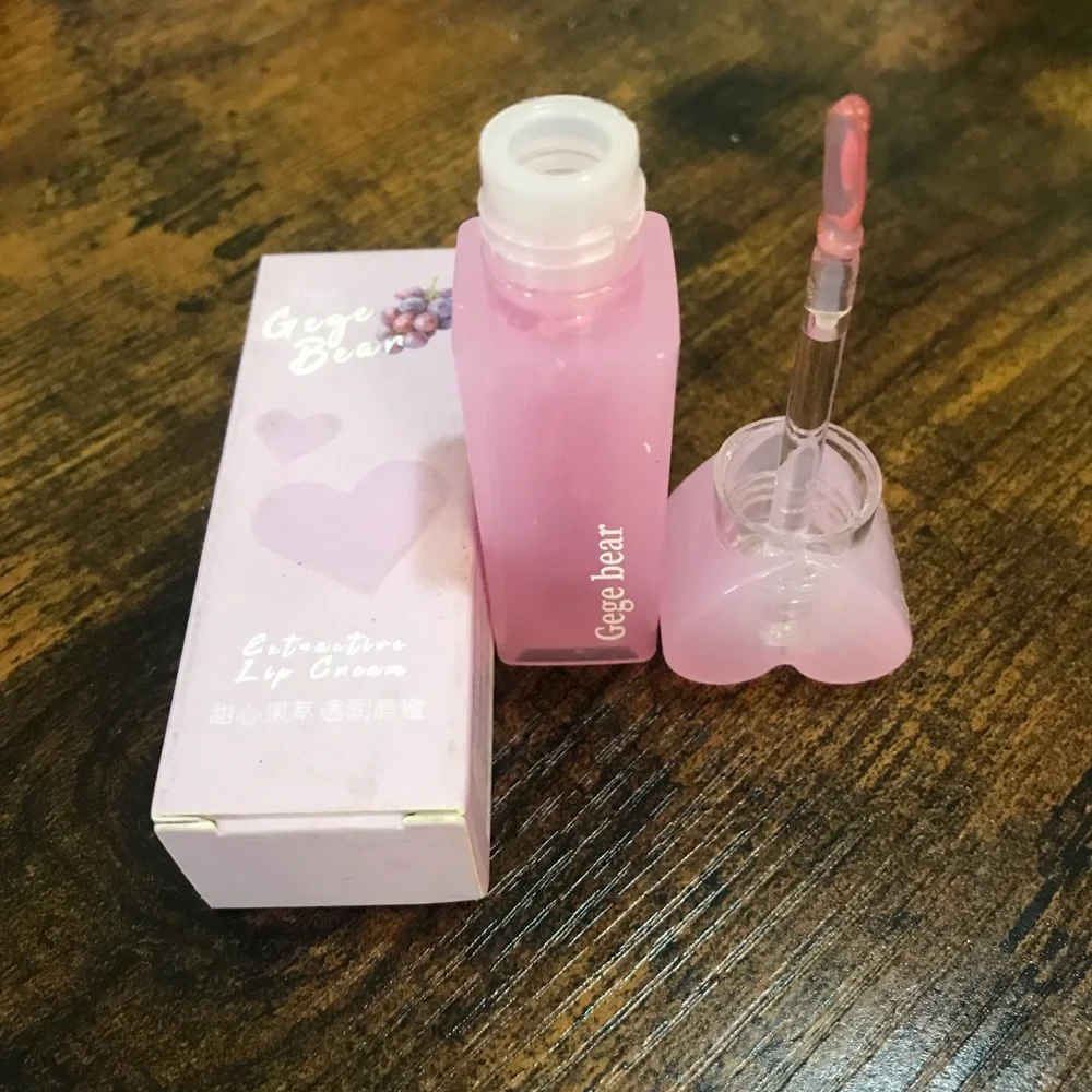 Gege Bear Heart Lip Cream — Light Pink Hydrating Tint